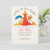 Invitation L'aventure commence Fête des mariées de mariée à v (Debout devant)