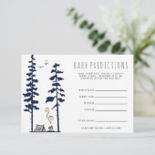 Invitation L'aventure commence | Jeu de devination de Baby sh (Debout devant)