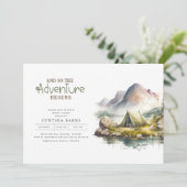 Invitation L'aventure commence la Fête des mariées sauvage de (Debout devant)