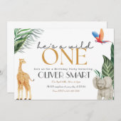 Invitation L'aventure commence la première fête d'anniversair (Devant / Derrière)