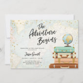 Invitation L'aventure commence le Baby shower des couples de  (Devant)