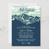 Invitation L'aventure commence le Baby shower rustique de mon (Devant)