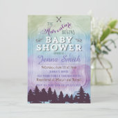 Invitation L'aventure commence l'invitation baby shower (Debout devant)