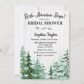 Invitation L'aventure commence l'invitation de la douche nupt (Devant)