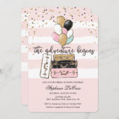 Invitation L'aventure commence l'invitation de la douche nupt (Devant / Derrière)