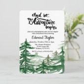 Invitation L'aventure commence l'invitation de la partie de r (Debout devant)