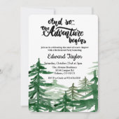 Invitation L'aventure commence l'invitation de la partie de r (Devant)