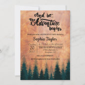 Invitation L'aventure commence l'invitation de retraite (Devant)