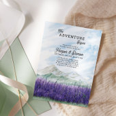 Invitation L'aventure commence Mountain Lavender Couples Douc