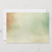 Invitation L'aventure commence nature sauvage Mariage de bois (Dos)