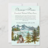 Invitation L'aventure commence Rustic Lynx Changement de plan (Devant)