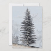 Invitation L'aventure commence Rustic Woodland Bears Baby sho (Dos)