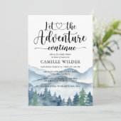 Invitation L'aventure continue Baby shower forestier Invitati (Debout devant)