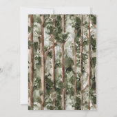 Invitation L'aventure continue Bear Forest 1er anniversaire (Dos)