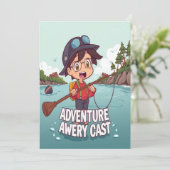 Invitation L'aventure d'Avery vous attend (Debout devant)