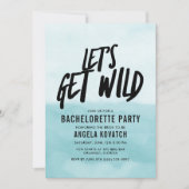 Invitation L'aventure de la fête de la bachelorette en plein  (Devant)