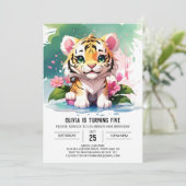 Invitation L'aventure de la jungle du petit tigre (Debout devant)