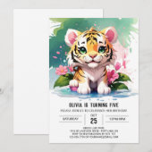 Invitation L'aventure de la jungle du petit tigre (Devant / Derrière)