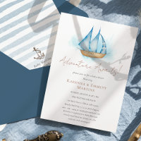 L'aventure nautique attend le Baby shower blanc