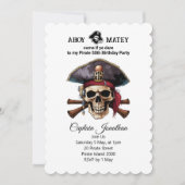 Invitation L'aventure pirate vous attend (Devant)