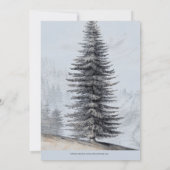 Invitation L'aventure recommence Woodland Ours Bébé Sprinkle (Dos)