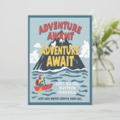 Invitation L'aventure vous attend (Debout devant)