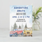 Invitation L'aventure vous attend (Debout devant)