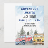 Invitation L'aventure vous attend (Devant / Derrière)