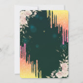 Invitation Lavettes de Parties scintillant ombre, Robe, Vert  (Dos)