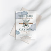 Invitation L'avion Premier Anniversaire Le Temps Passe Vite