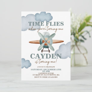 Invitation L'avion Time Flies a un an