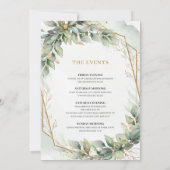Invitation Lavish eucalyptus verdure Bachelorette Week-end (Dos)