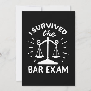 Invitation L'avocat a survécu à l'examen du barreau