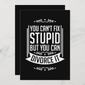 Invitation L'avocat peut divorcer (Devant / Derrière)