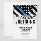 Invitation Law Enforcement Police Department Retirement Party (Devant / Derrière)