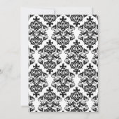 Invitation Law School Classic Damask Graduation Party (Dos)