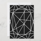 Invitation Law School Graduation Party Chic noir et blanc (Dos)