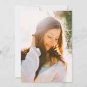 Invitation Law School Graduation Party Photo Turquoise Floral (Dos)