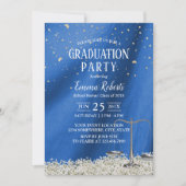 Invitation Law School Marine Blue Future Avocat Diplôme (Devant)