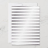 Invitation Law School Modern Silver Stripes Graduation Party (Dos)