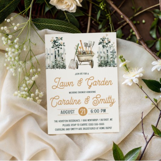 Invitation Lawn & Garden Wedding Shower, Bridal Shower