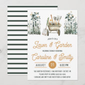 Invitation Lawn & Garden Wedding Shower, Bridal Shower (Devant / Derrière)