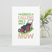 Invitation Lawn Mower Lawn Care (Debout devant)