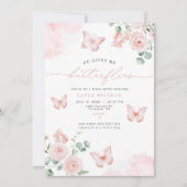 Invitation LAYLA Blush Il Me Donne Des Papillons Fête des mar (Devant)