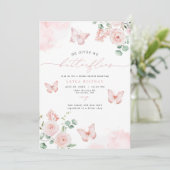 Invitation LAYLA Blush Il Me Donne Des Papillons Fête des mar (Debout devant)