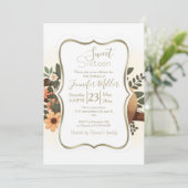 Invitation Lazy sloth sleeping on a branch cartoon (Debout devant)