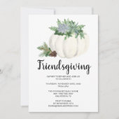 Invitation L'Citrouille d'automne de Thanksgiving (Devant)