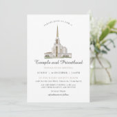 Invitation LDS Syracuse Temple Priesthood Preparation Meeting (Debout devant)