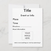 Invitation Le 1909, le meilleur de Frédéric Remington (Dos)