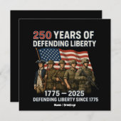 Invitation Le 250e anniversaire de la parade militaire du dra (Devant / Derrière)